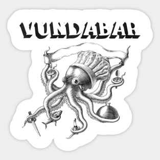 vundabar garage rock Sticker